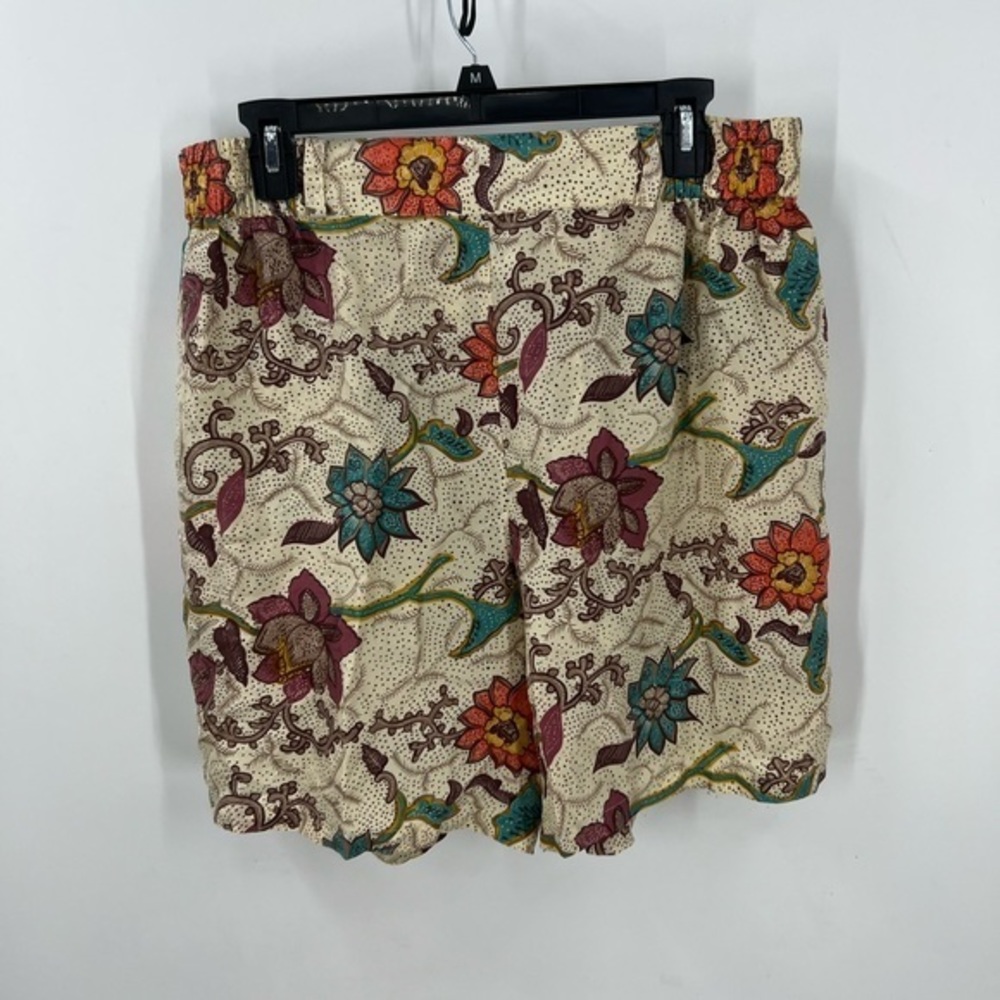 Oscar de la Renta expressions high rise  retro floral print vintage shorts L